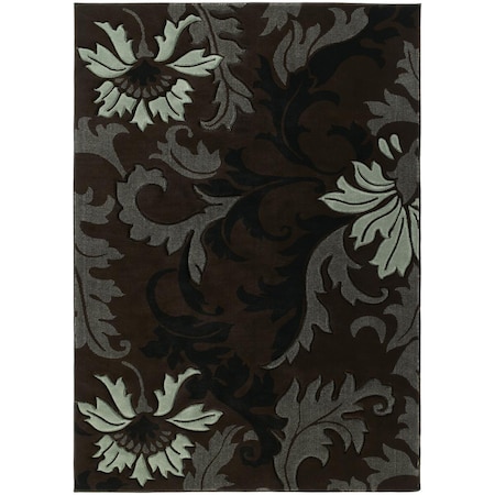 Rlm Distribution Contours Orleans Area Rug - Smoke Blue - 5 ft. 3 in. x 7 ft. 6 in. HO3089748